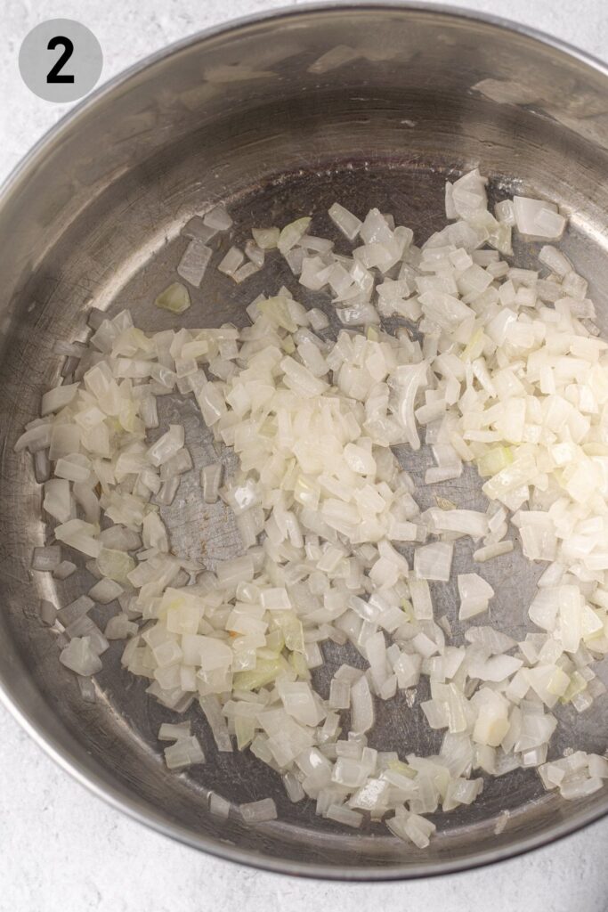 sautéed onions in a pot