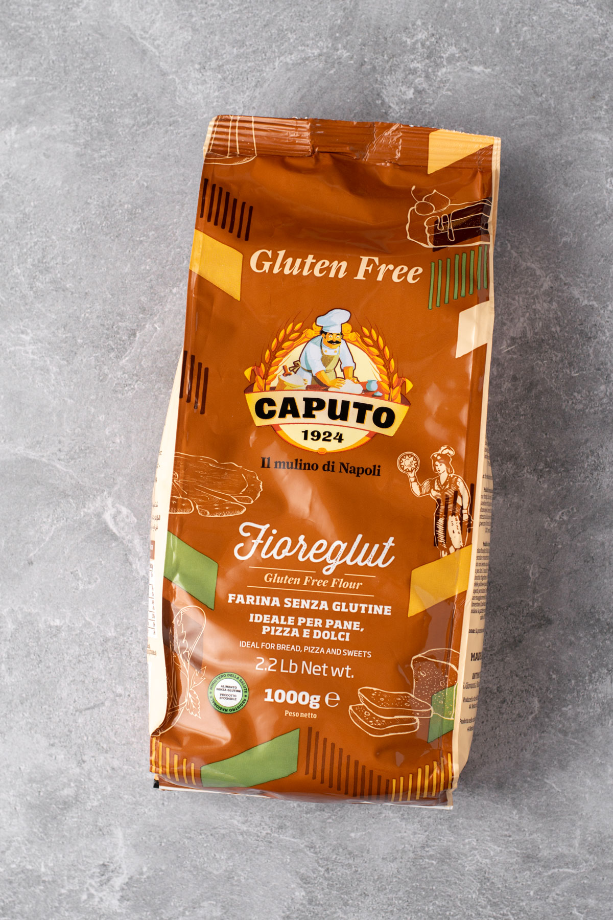 gluten free Mulino Caputo flour bag.