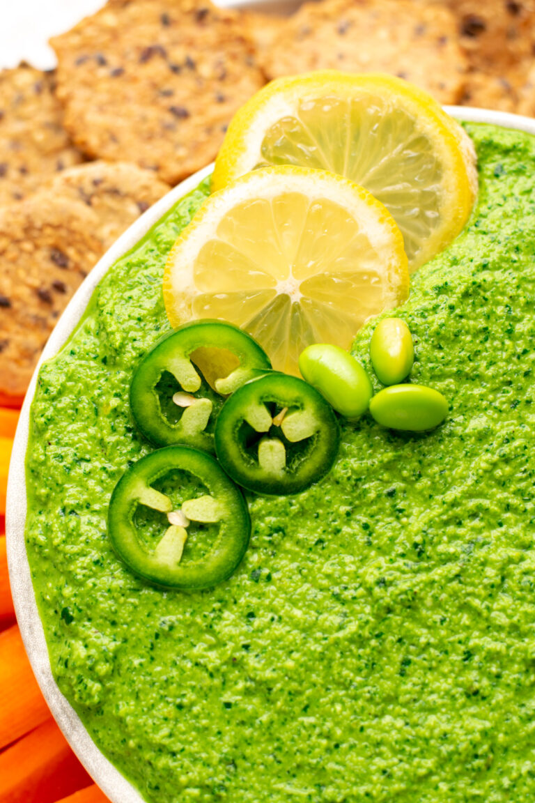 Spicy Edamame Kale Dip (Farm Boy Copycat) Olivia's Kitchen