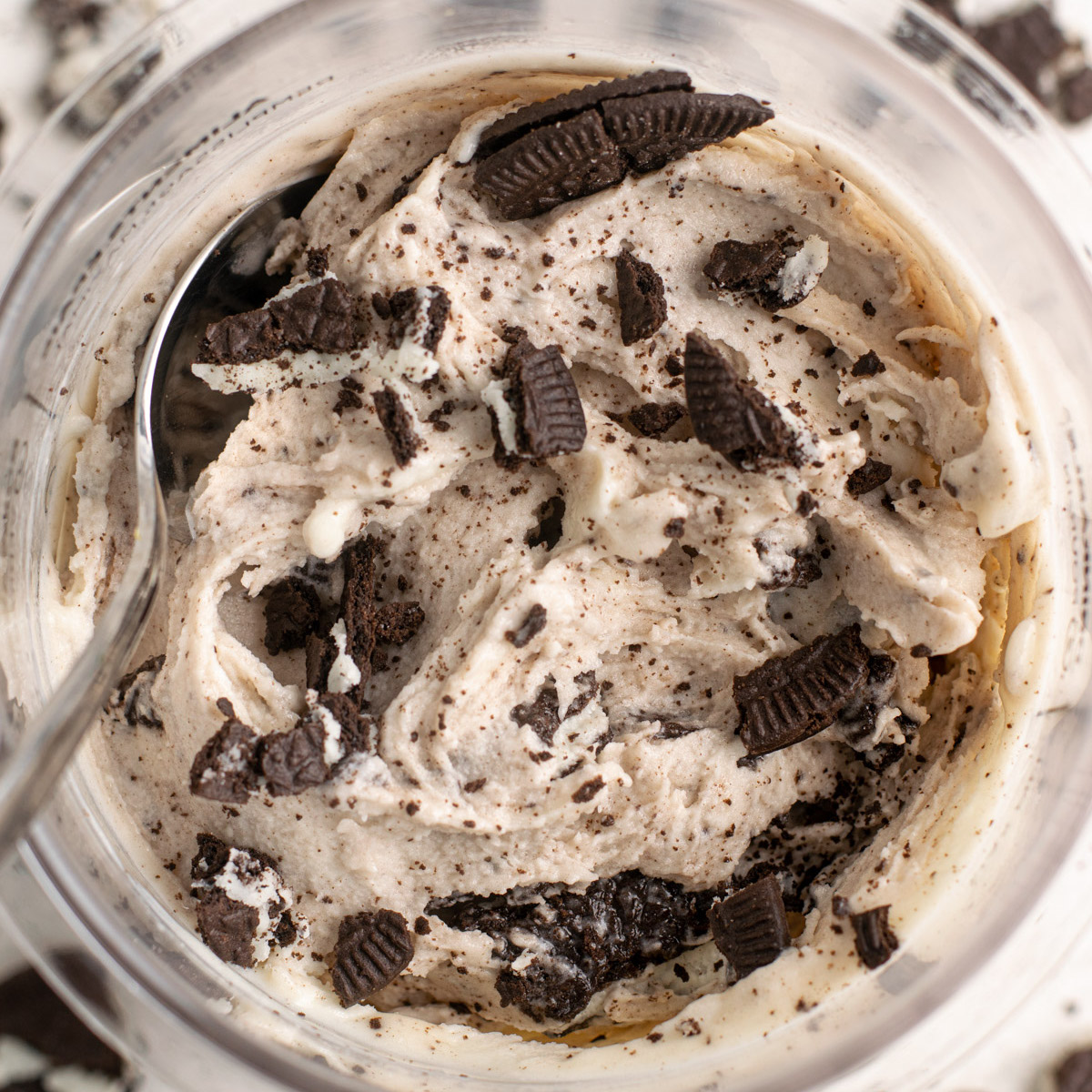 Cookies and Cream Protein Ice Cream (Ninja Creami) - Olivia's Kitchen
